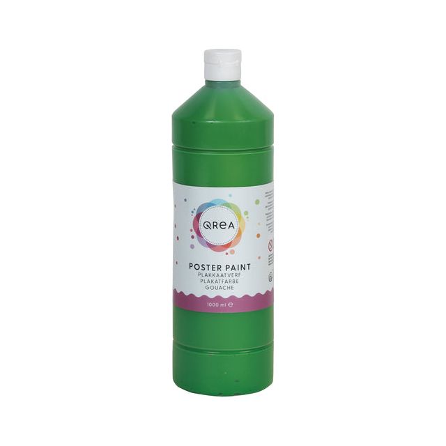 Qrea - Plakkaat -Farbe mittelgrün 1000ml | 6 Stücke