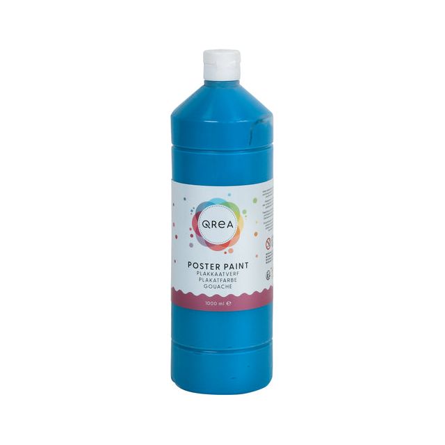 Qrea - Plakkaatverf blauw 1000ml