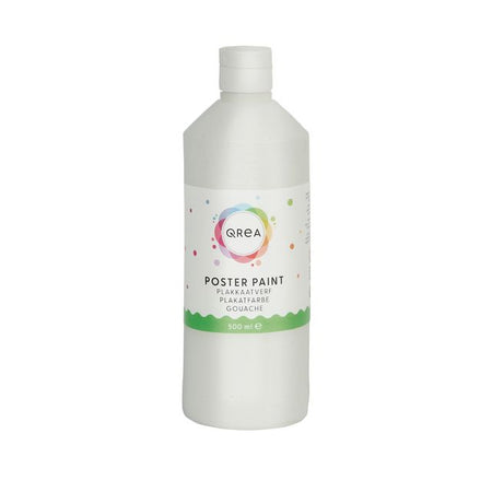 Qrea - Weiße Gouache 500ml | 6 Stück
