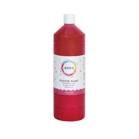 Qrea - Poster paint red 1000ml