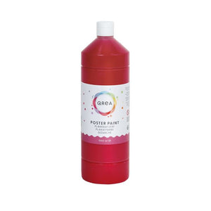 Qrea -  Plakkaatverf rood 1000ml