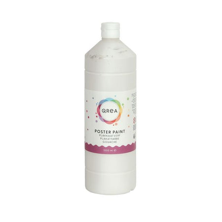 Qrea - White gouache 1000ml | 6 pieces