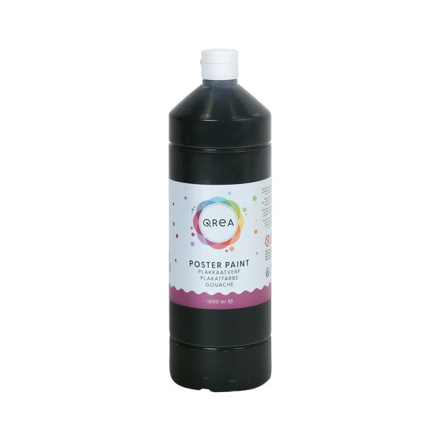 Qrea - Plakkaat Paint noir 1000 ml | 6 pièces