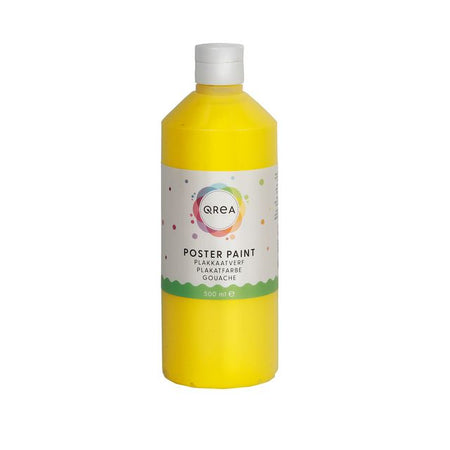 Qrea - Gouache gelb 500ml | 6 Stück