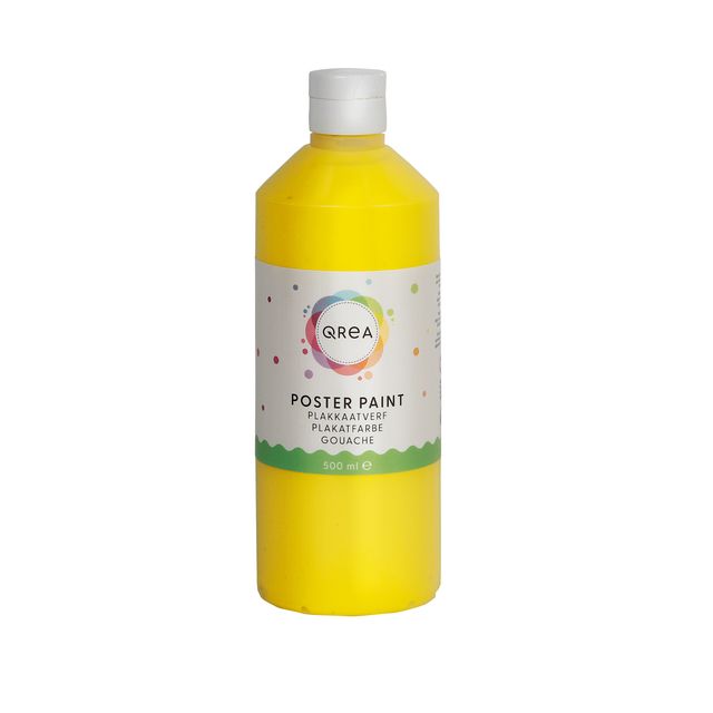 Qrea - Gouache yellow 500ml | 6 pieces
