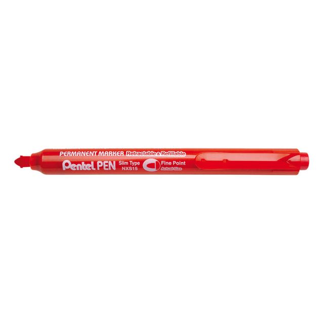 Pentel - Viltstift  nxs15 1mm rood | 12 stuks