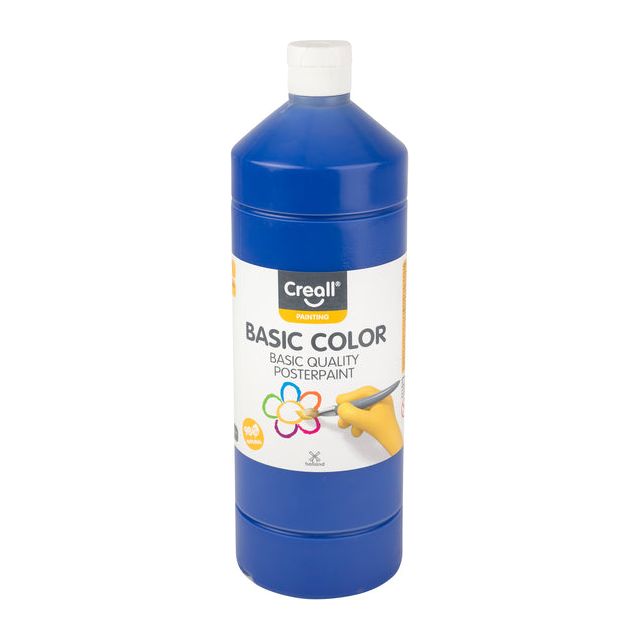 Creall - Plakkaatverf basic 11 donkerblauw 1000ml