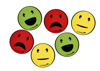 Legamaster - Magnet emoticon 50mm assorted 6 pieces
