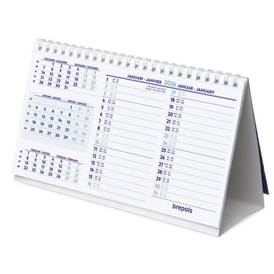 Brepols -  Bureaumaandkalender 2027  210x125mm