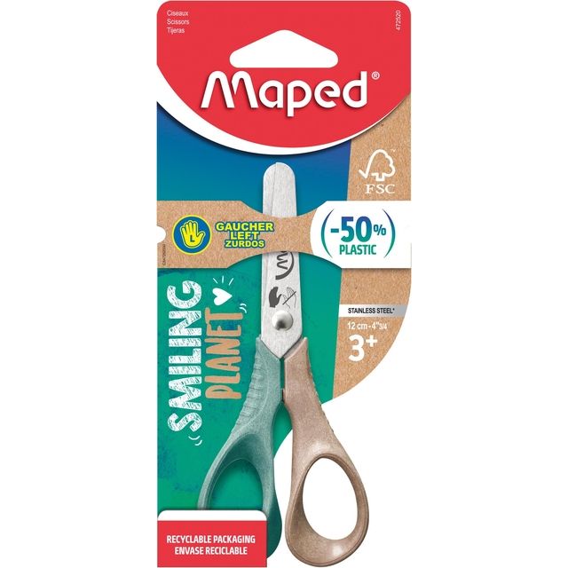 Maped -  Schaar Smiling Planet 12cm links