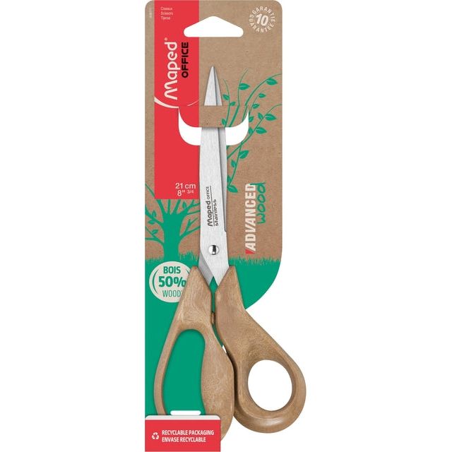 MAPED - SCHAAR MAPED AVANCH WOOD 21CM | Blister un 1 morceau