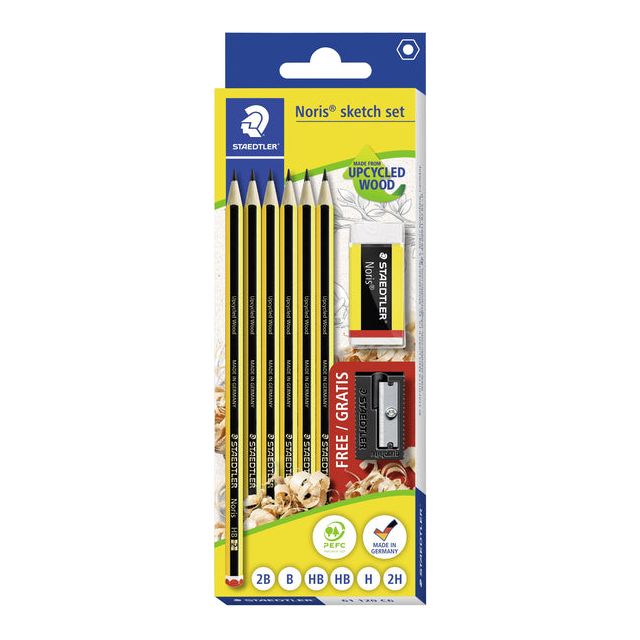 Staedtler - Bleistift Noris Bleistift 6 St. GOM | Setzen Sie ein 8 -Stück