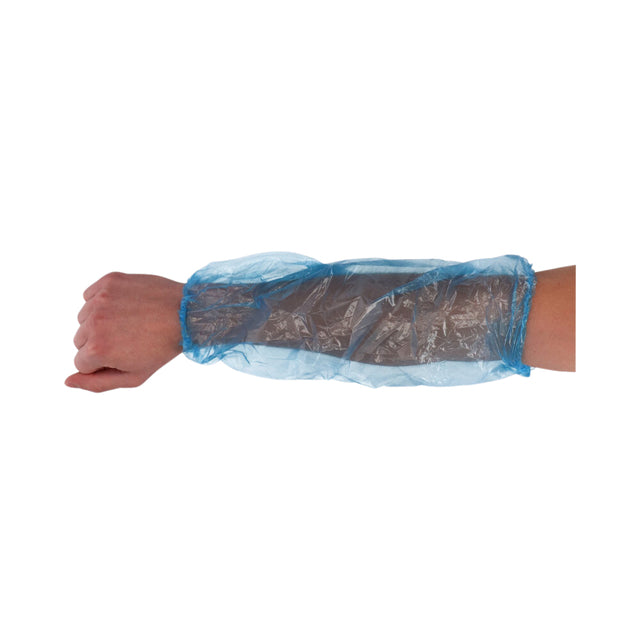 CMT -  Mouwovertrek  20x40cm 20mu ldpe blauw | 20 stuks