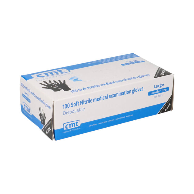 CMT - Handschoen cmt l soft nitril zwart | 10 stuks