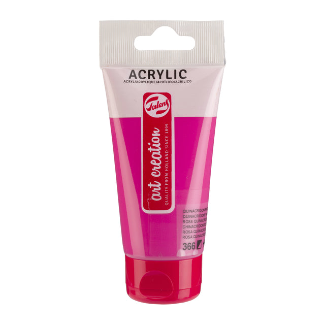 Talens Art Creation – Acrylfarbe Art Creation 366 Chinacridonrosa, Tube mit 75 ml
