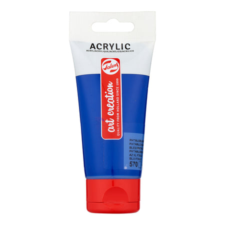 Talens Art Creation – Acrylfarbe Art Creation 570 Phthaloblau, Tube mit 75 ml | 3 Stück
