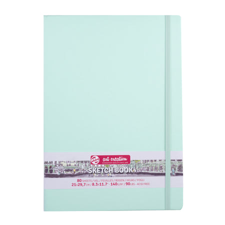 Talens - Skizzenbuch Art Creation 80 weiße Blätter 140gr 210x297mm frische Minze | 5 Stück