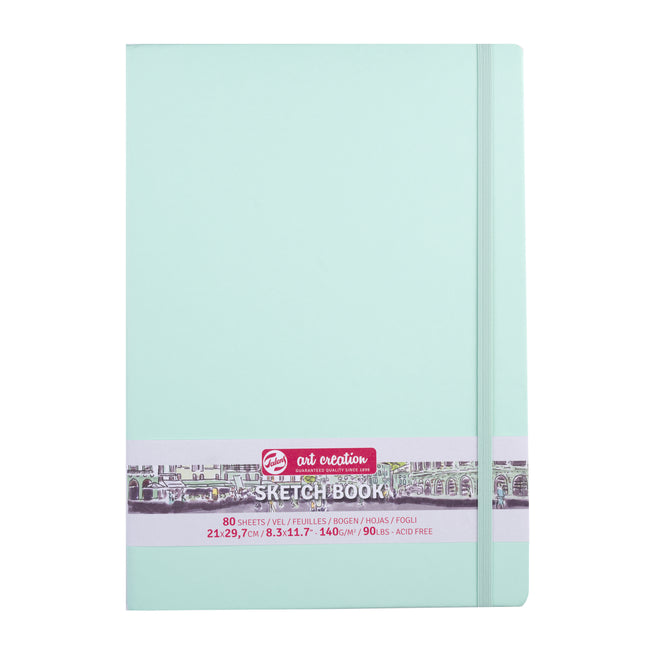 Talens - Sketchbook Art Creation 80 hojas blancas 140gr 210x297mm menta fresca