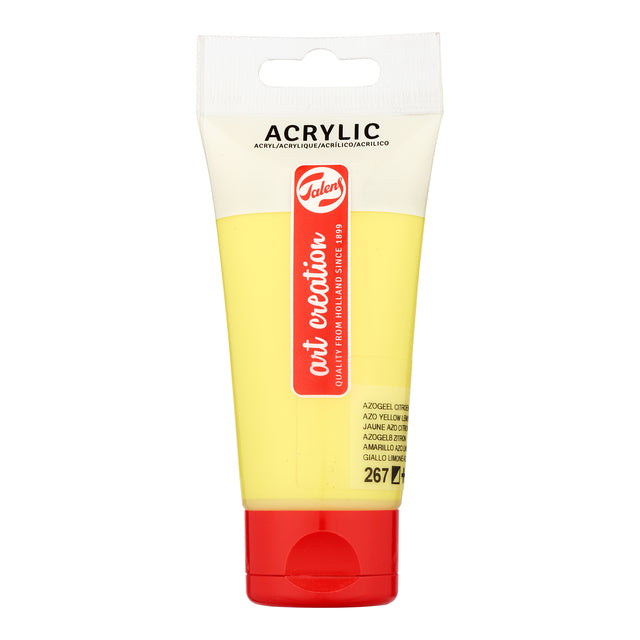 Talens Art Creation - Acrylic paint Art Creation 267 azo yellow lemon tube of 75ml