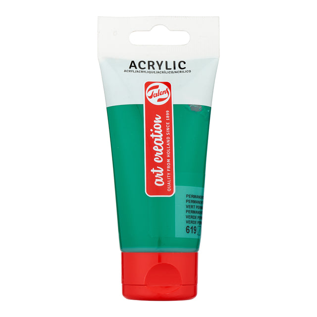 Talens Art Creation - Acrylic paint Art Creation 619 permanent green dark tube of 75ml