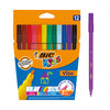 BIC Kids - Coloring Pens Kids Visa fine assorted pencil case of 12 pieces