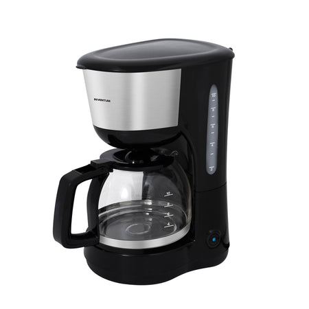 Inventum - Machine à café 1,25 litre noire avec acier inoxydable