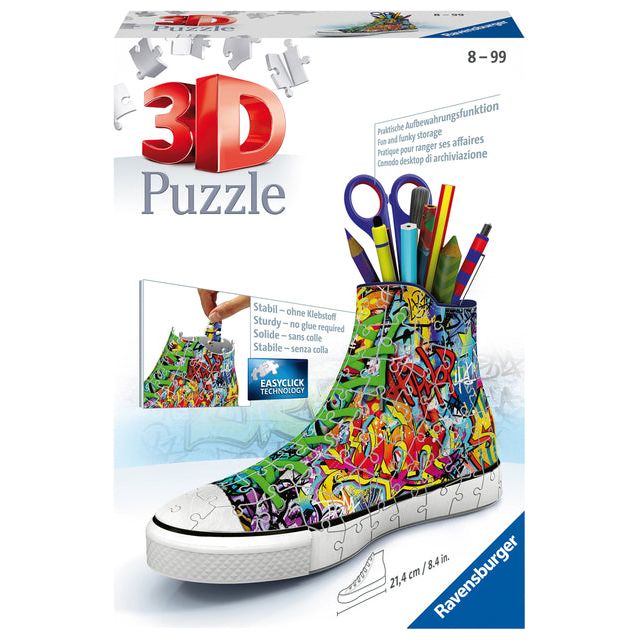 Ravensburger - 3D -Puzzle -Sneaker Graffiti -Stil 54st | 1 Box