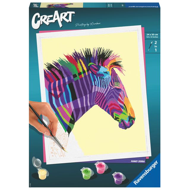 Ravensburger - Gemälde über Songs Creart Zebra | 1 Box