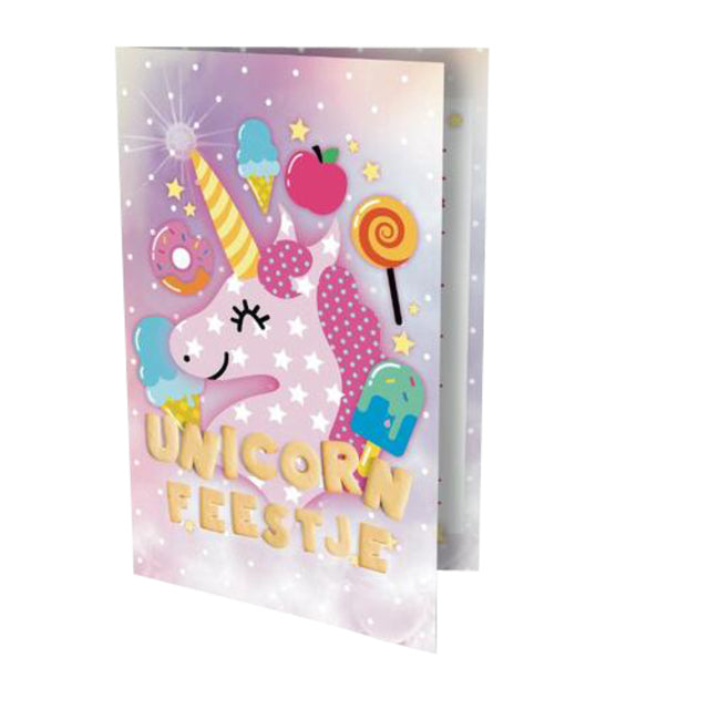 Interstat - Invitations Unicorn 17.5x12.2cm | Boîte A 6 phoque x 6 pièces | 6 morceaux