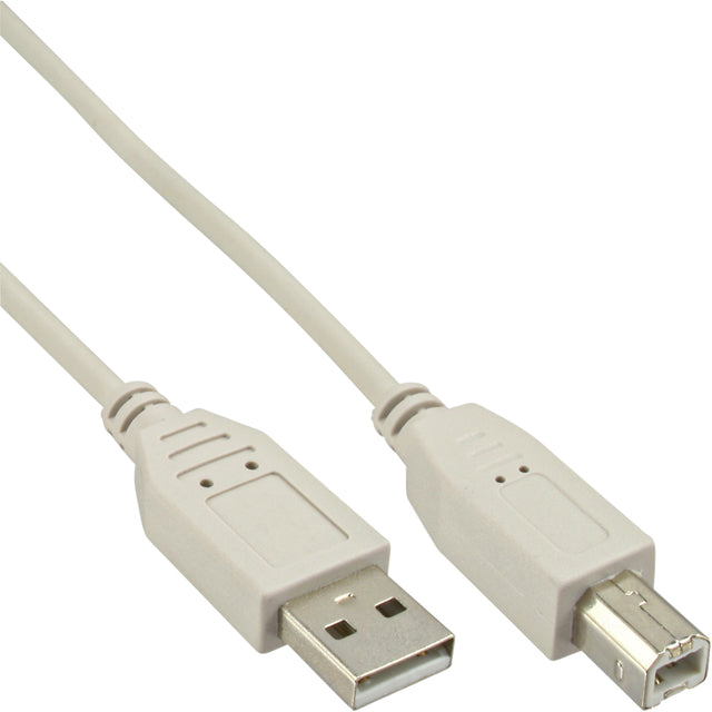 InLine - Kabel USB-A USB-B 2.0 M 3 meter beige