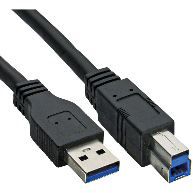 En ligne - câble en ligne USB 3,0 A -B 0,5 m noir | 1 pièce