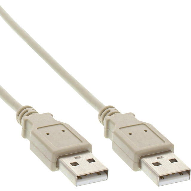 En ligne en ligne USB-A 2,0 m m 2 mètres beige | 1 pièce