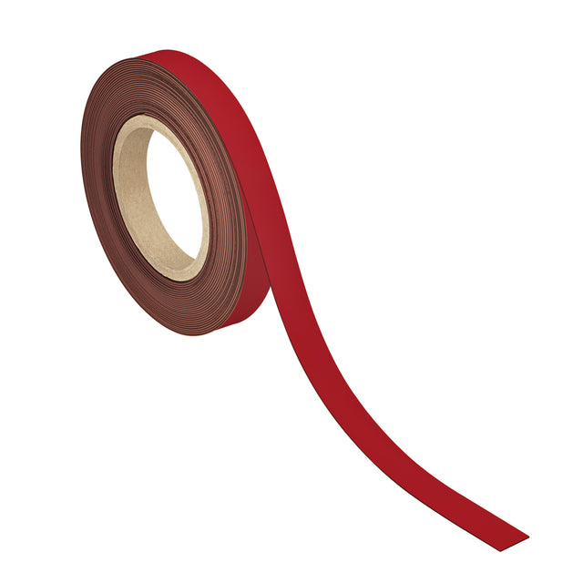 Maul -  Magneetband  schrijfbaar 10mx20x1mm rood