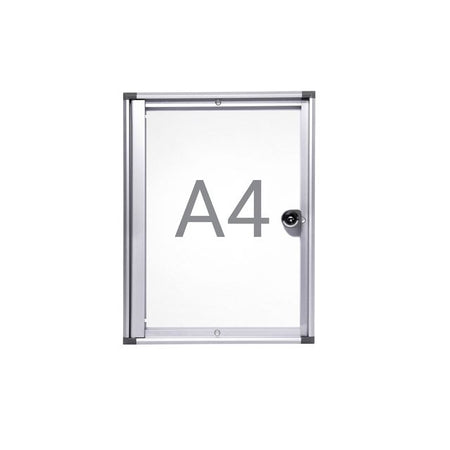 MAUL - Mur d'affichage d'intérieur tableau blanc extra fin 1xA4 avec serrure
