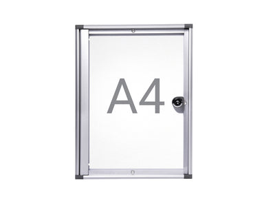 MAUL - Indoor display wall extra slim whiteboard 1xA4 with lock