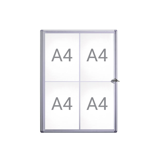 MAUL -  Binnenvitrine wand extraslim 4xa4 slot