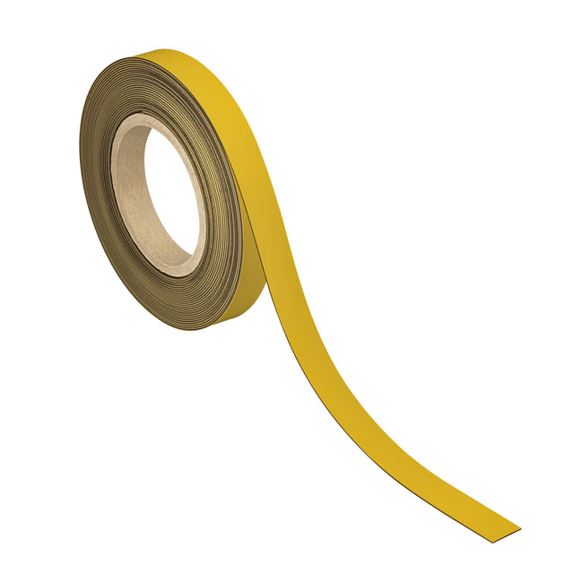 Maul - Nastro magnetico scrivibile - cancellabile 10mx20mmx1mm giallo