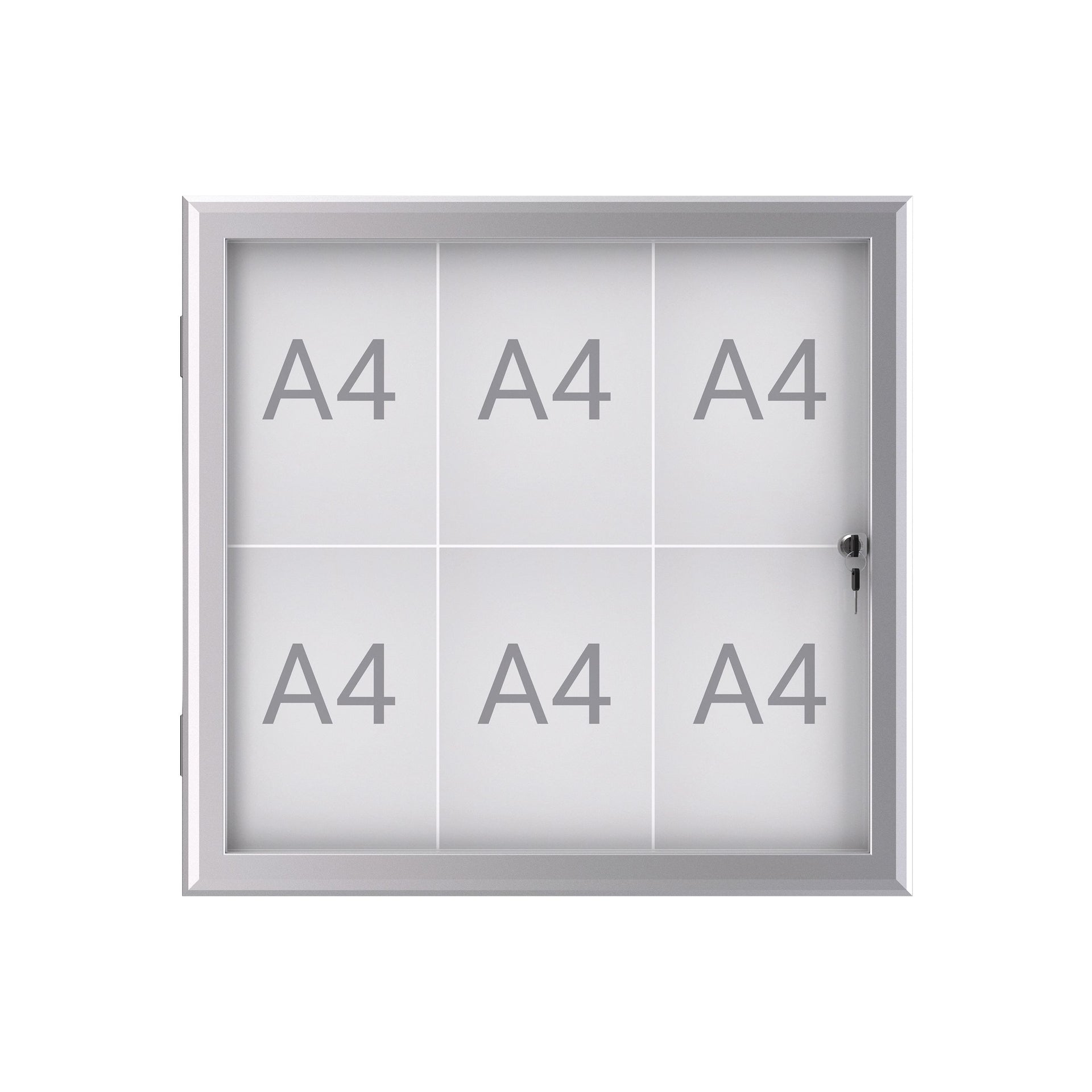 MAUL - Outdoor indoor display wall excite whiteboard 6xA4 with lock