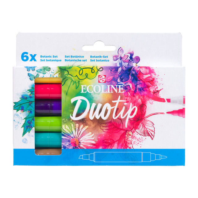 TALENS - Duotip Marker Ecoline Botanical Set 6 Farben