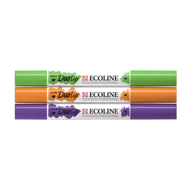 Talens - Duotip Ecoline set of 3 secondary | 3 pieces