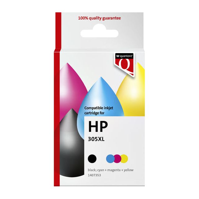 Quantore - Inkcartridge HP 305XL Schwarz+Farbe | 12 Stücke