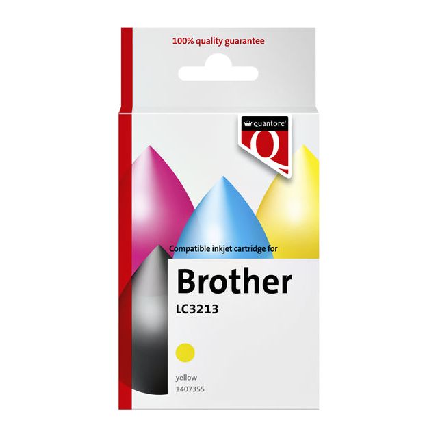 Quantore - Inktcartridge alternatief tbv LC3213 geel | 12 stuks