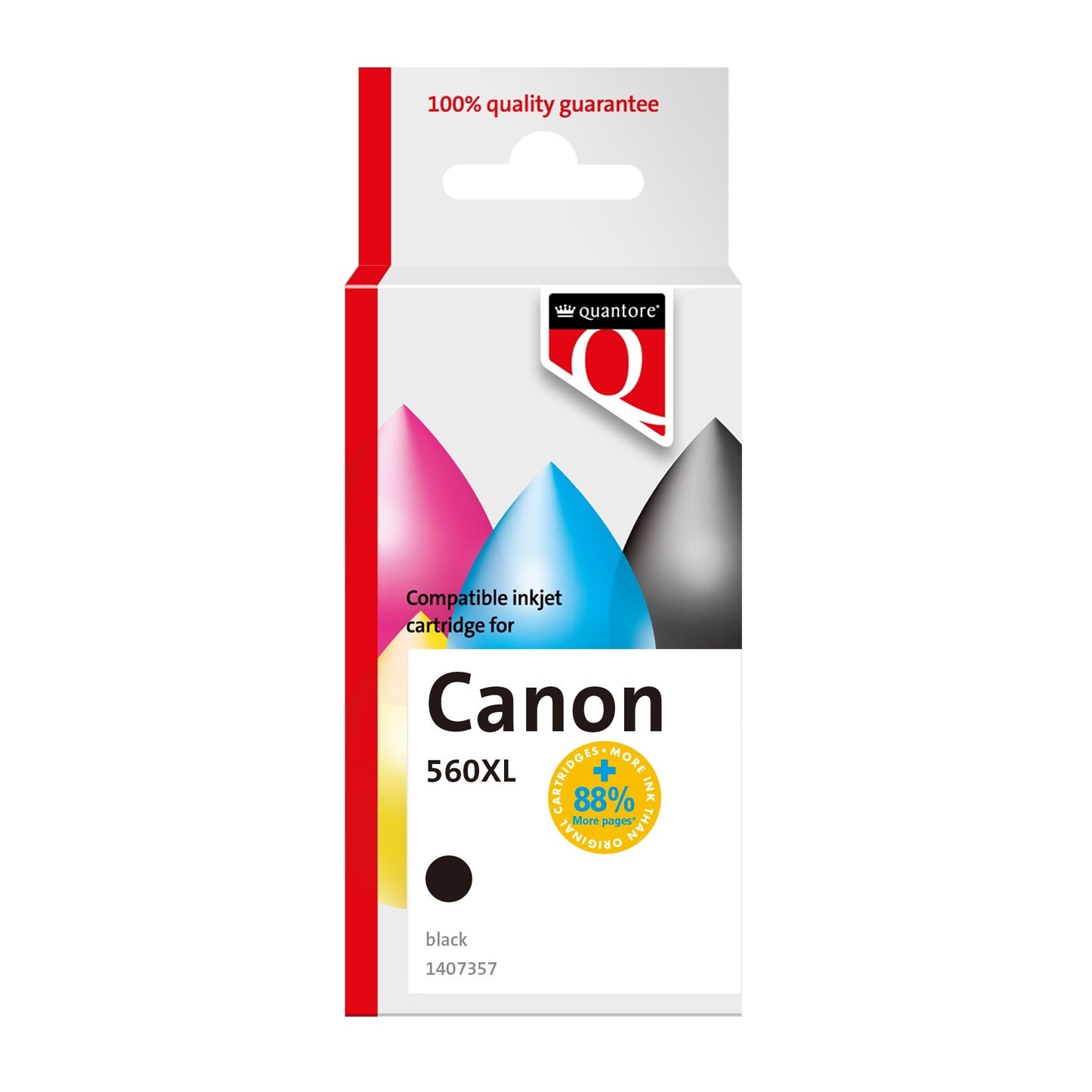 Quantore - Ink cartridge alternative for PG560XL black