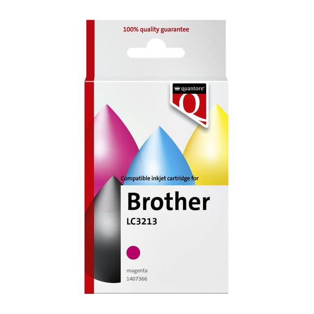 Quantore - Inkcartridge Brother LC3213 Red | 1 pièce | 12 pièces