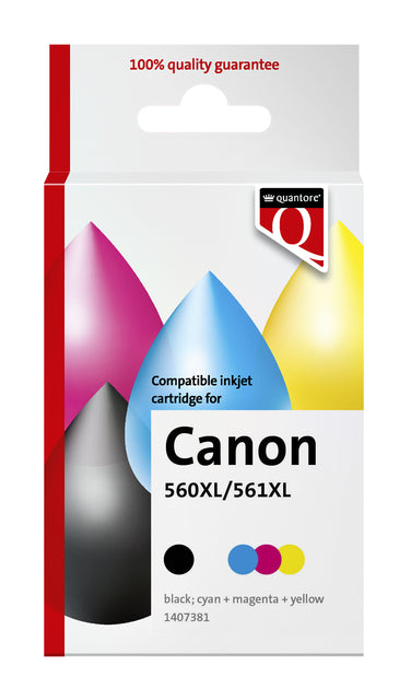 Quantore - cartouche d'encre peut PG560xl CL561XL SW + KL | 2 pièces