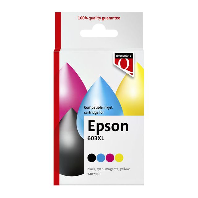 Quantore - Inkcartridge EPSON 603xl noir + 3 couleur | 4 pièces