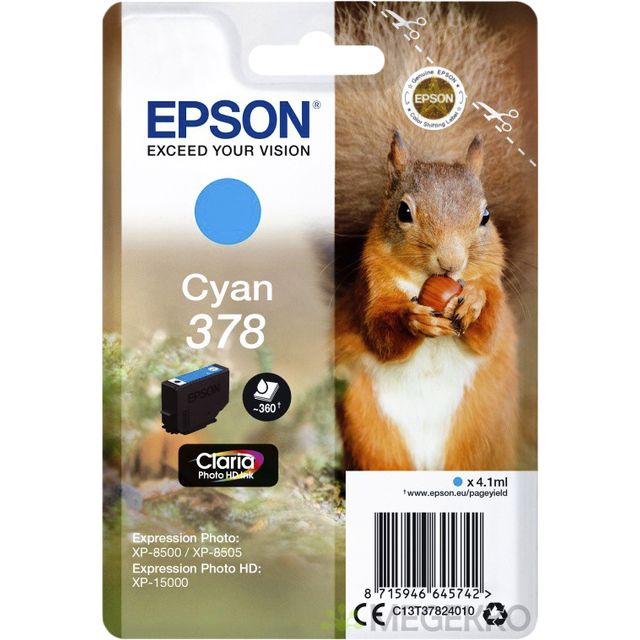 Epson - Cartuccia d'inchiostro 378 T3782 blu