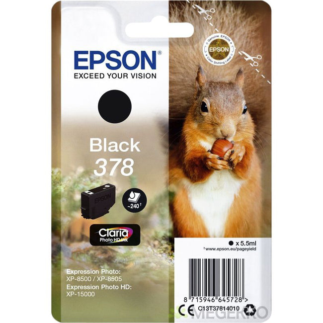 Epson - Cartuccia d'inchiostro 378 T3781 nero