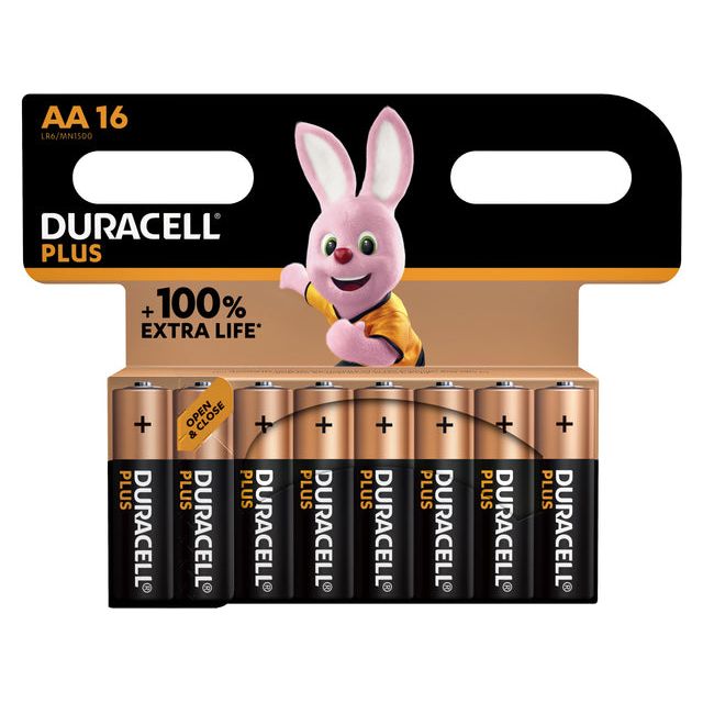 Duracell - Batterie Duracell plus AA 16st | Blister une pièce de 16