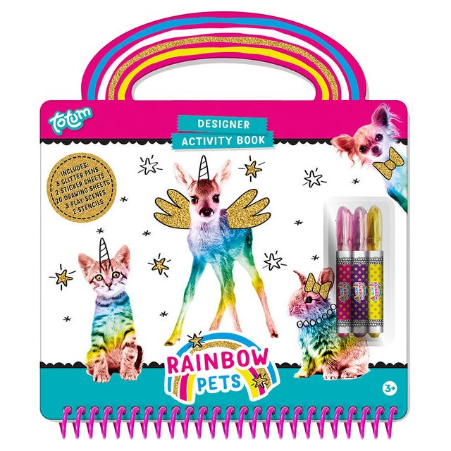 TOTUM - Book Activity Rainbow Pets Designer | 1 paquet